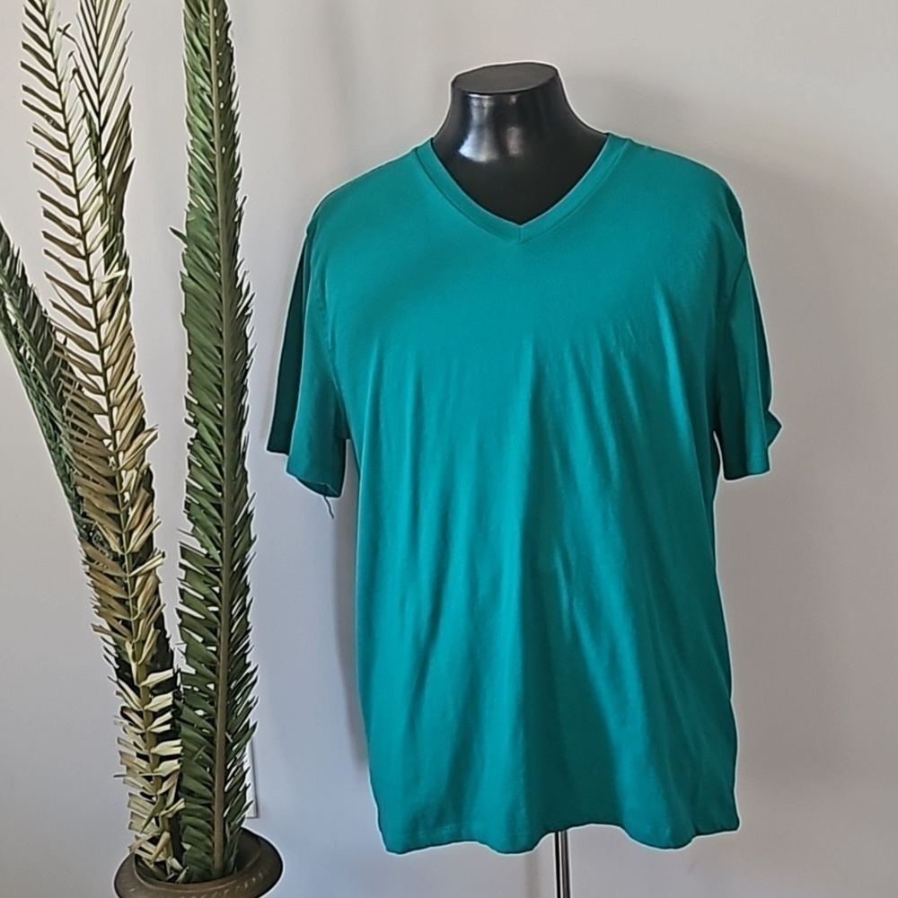 Old Navy Jade Green Soft Washed V-neck Short Sleeve Tee